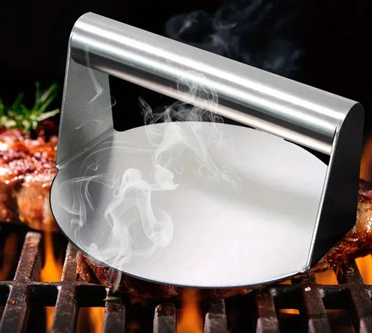 Stainless Steel Smash Burger Press – Heavy-Duty Hamburger Patty Maker
