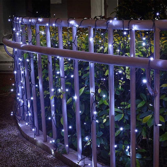 NNEDSZ Decor Outdoor LED Plug In Fairy Lights - White - 200 Lights