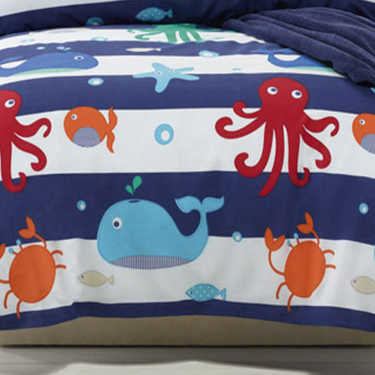 NNEDSZ Jiggle & Giggle Sea Creature Quilt Cover Set Double