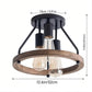 3-Light Semi Flush Mount Ceiling Light Fixture